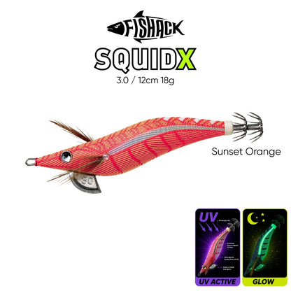 Kalamar Zokası - Fishack SquidX - Glow Body - #3.0 18g 120mm