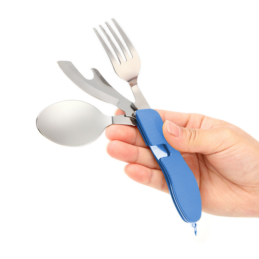 Kamp Çatal&Kaşık&Bıçak Seti - Orcamp - Mavi (OUT-1350)