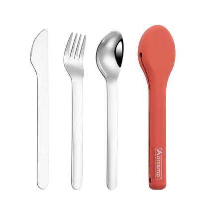 Kamp Çatal&Kaşık&Bıçak Seti - Seyahat Seti - Orcamp - Turuncu (OUT-1970)