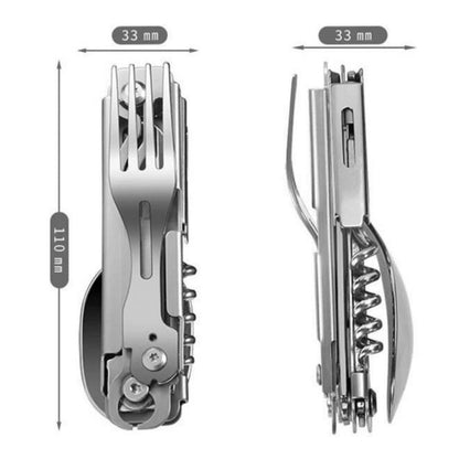 Kamp Çatal&Kaşık&Bıçak Tirbüşon Set - Grand Harvest - GHKS002