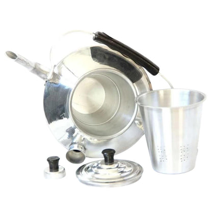 Kamp Çaydanlığı - Çift Taraflı Alüminyum - Süzgeçli Demlik - Madfox - 546241