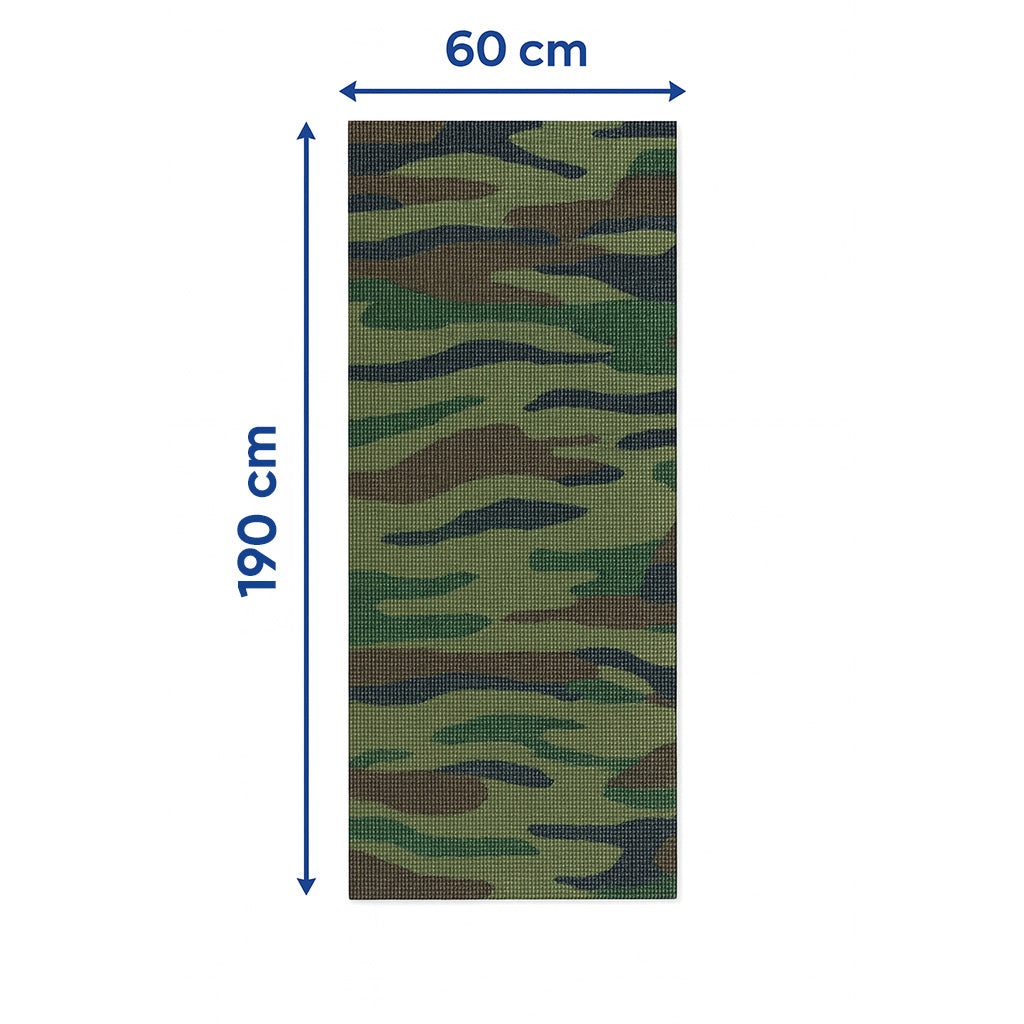 Kamp Matı -  Argeus - 10mm Foam Mat - Kamuflaj - (60*190 cm)