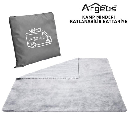 Kamp Minderi & Katlanabilir Polar Kamp Battaniyesi - Argeus - Gri