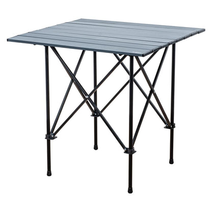 Katlanabilir Alüminyum Kamp ve Piknik Masası - Akordion - Antrasit - (54024)
