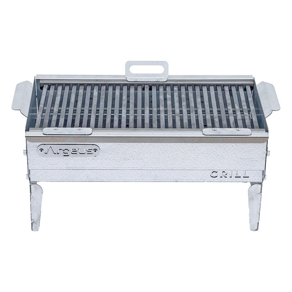 Katlanabilir Ayaklı Portatif Mangal - Paslanmaz - Argeus - Büyük - Taşıma Çantalı