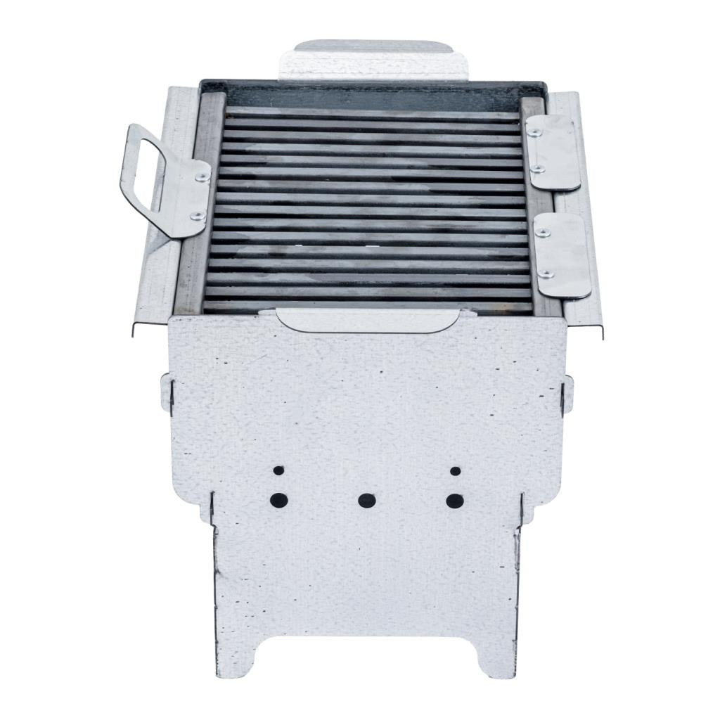 Katlanabilir Ayaklı Portatif Mangal - Paslanmaz - Argeus - Küçük - Taşıma Çantalı