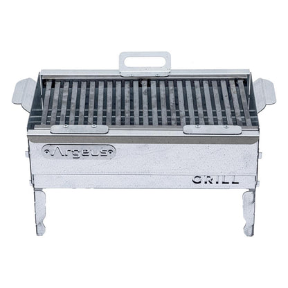 Katlanabilir Ayaklı Portatif Mangal - Paslanmaz - Argeus - Orta - Taşıma Çantalı