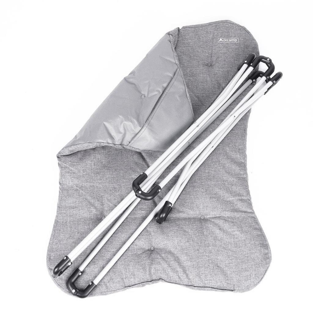 Katlanabilir Kamp Sandalyesi - Cozy - Orcamp - Gri - (OUT-2180)