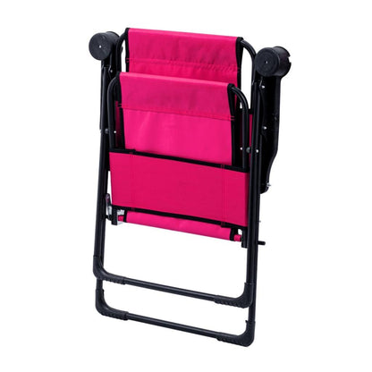 Katlanabilir Kamp Sandalyesi - Rest - Bardaklıklı - Argeus - Pembe