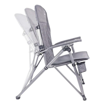 Katlanabilir Kamp Sandalyesi - Trono 3 - Orcamp - Kademeli - Gri