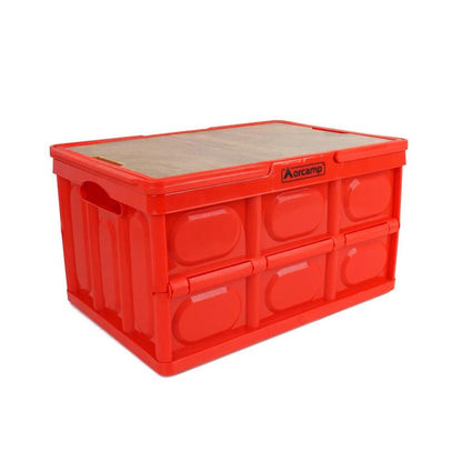 Katlanabilir Piknik Sepeti - Orcamp - Porto - 50 Lt - Kırmızı - (OUT-3580)