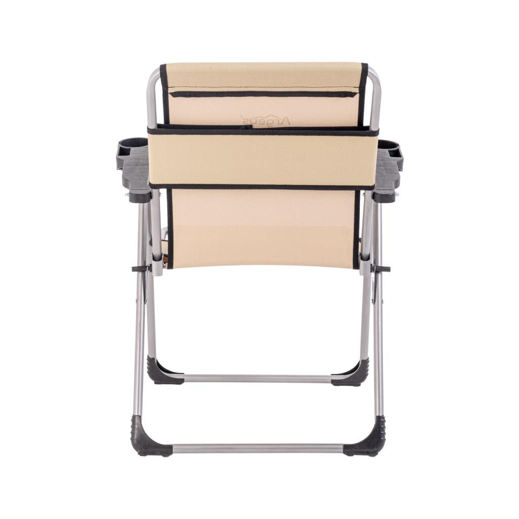 Katlanabilir Piknik ve Kamp Sandalyesi - Bardaklıklı - Rock - Sahra (A-12)- 140KG Taşıma