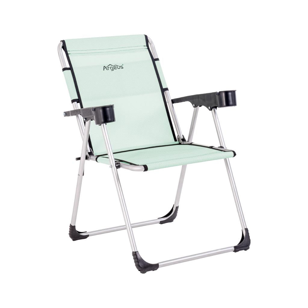Katlanabilir Piknik ve Kamp Sandalyesi - Bardaklıklı - Rock - Su Yeşili (A-03)- 140KG Taşıma
