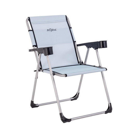 Katlanabilir Piknik ve Kamp Sandalyesi - Bardaklıklı - Rock - Turkuaz (A-01)- 140KG Taşıma