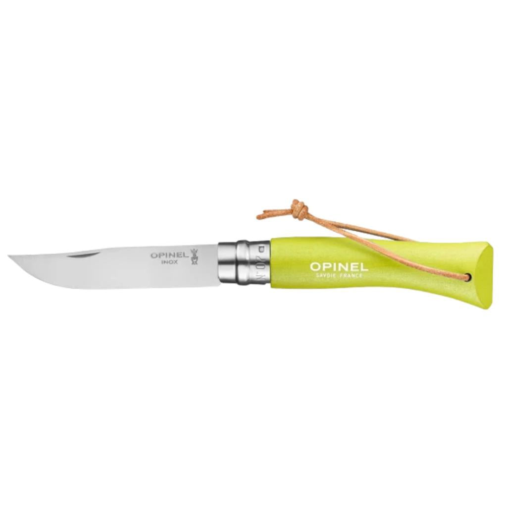 Katlanır Cep Çakısı - Opinel - Gürgen Ağacı Sap - Elma Yeşili - No:7