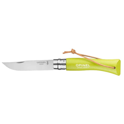 Katlanır Cep Çakısı - Opinel - Gürgen Ağacı Sap - Elma Yeşili - No:7