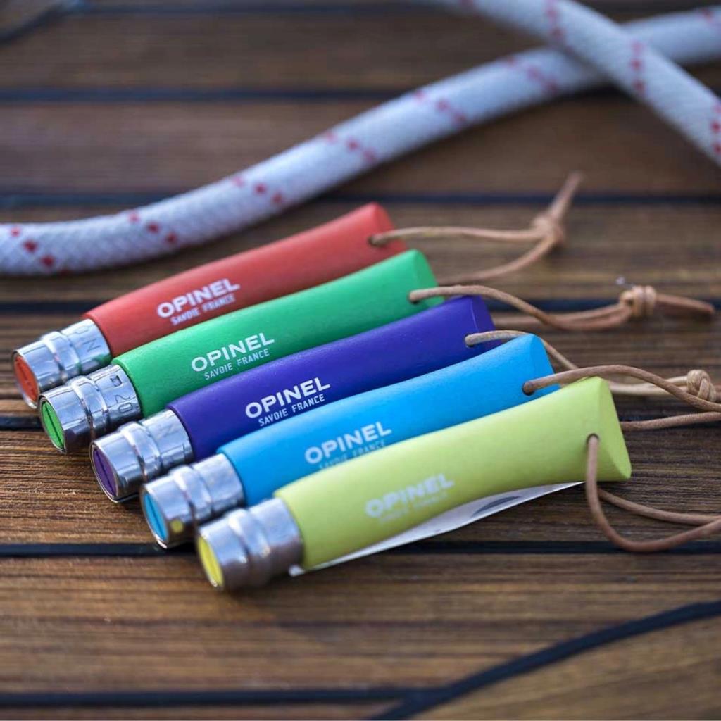 Katlanır Cep Çakısı - Opinel - Gürgen Ağacı Sap - Gök Mavisi - No:7