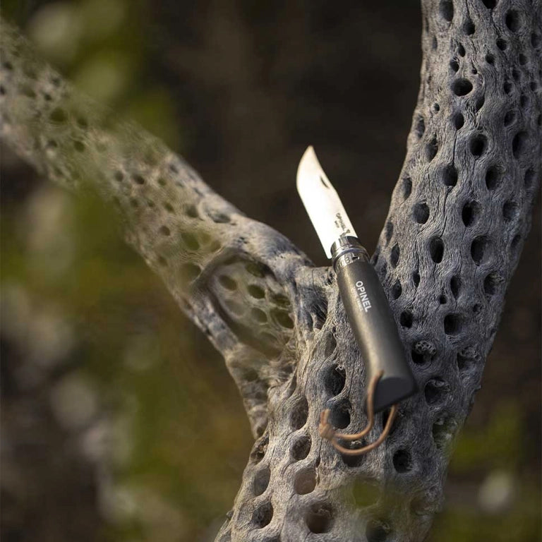 Katlanır Cep Çakısı - Opinel - Gürgen Ağacı Sap - Gri Çakı No:8