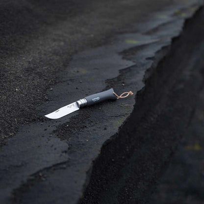 Katlanır Cep Çakısı - Opinel - Gürgen Ağacı Sap - Gri Çakı No:8