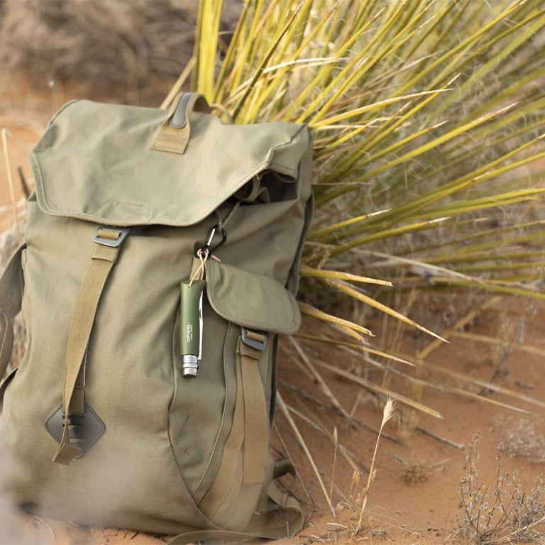 Katlanır Cep Çakısı - Opinel - Gürgen Ağacı Sap - Haki Çakı No:8