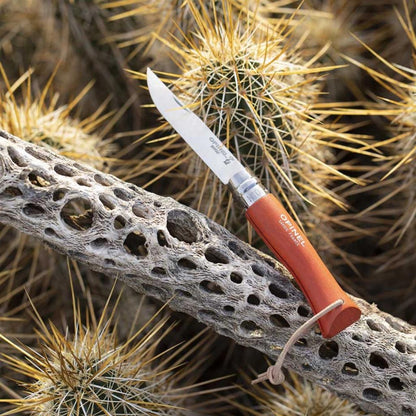 Katlanır Cep Çakısı - Opinel - Gürgen Ağacı Sap - Turuncu - No:7