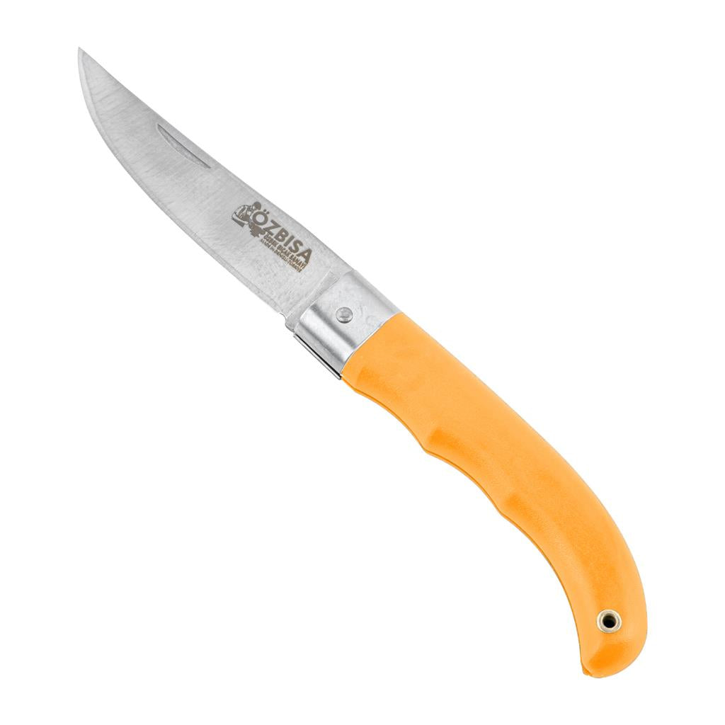 Katlanır Cep Çakısı - Özbısa - El Yapımı - No:2 - Sarı