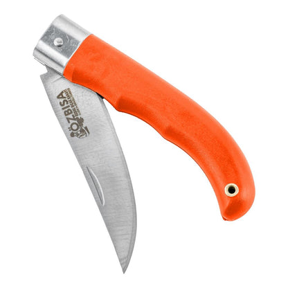 Katlanır Cep Çakısı - Özbısa - El Yapımı - No:2 - Turuncu