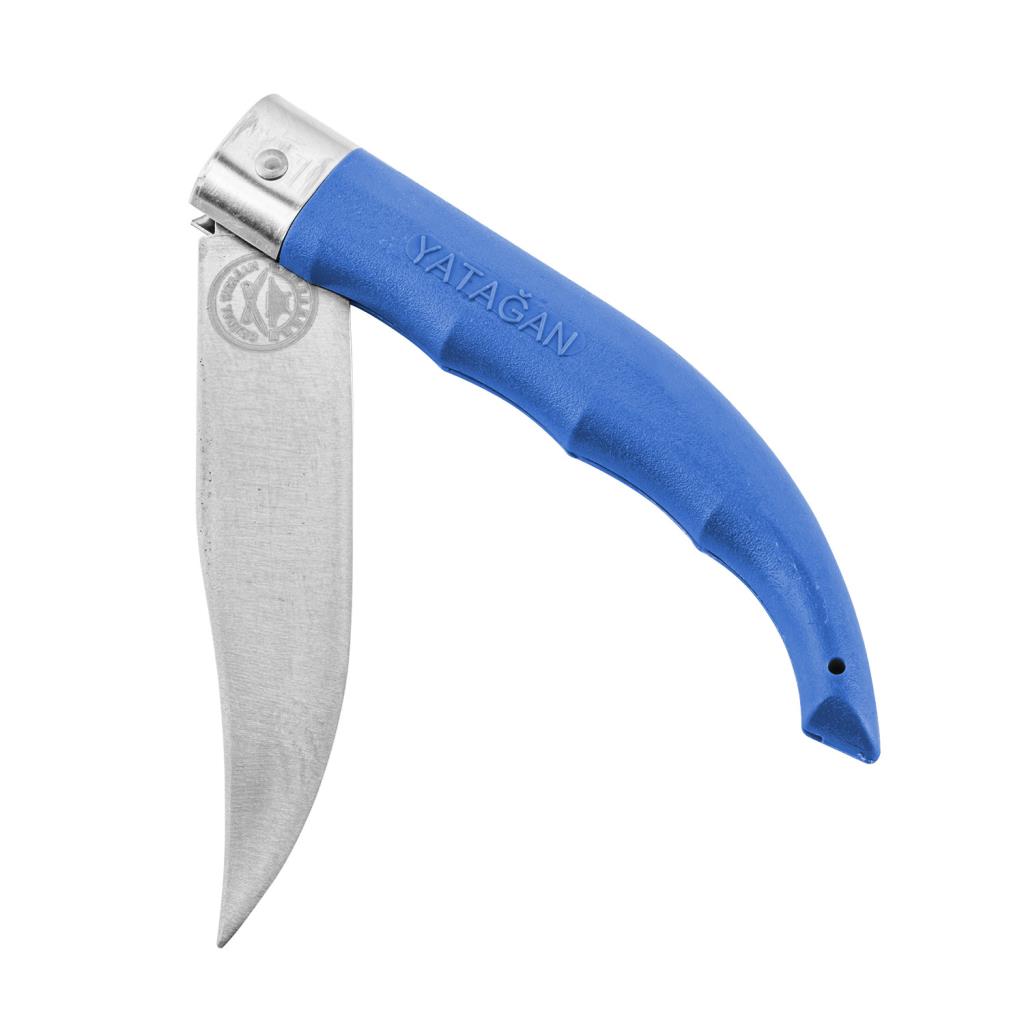 Katlanır Cep Çakısı - Yatağan - El Yapımı - Mavi - No:2