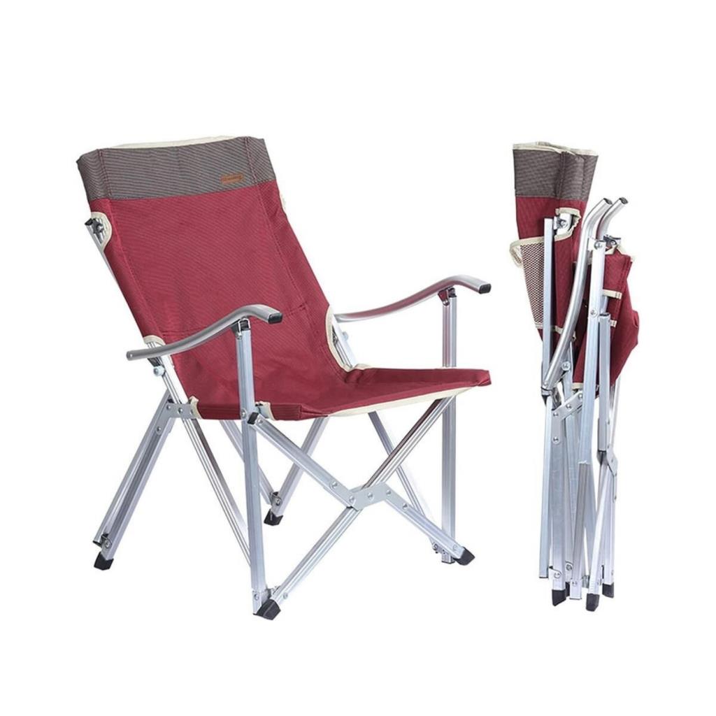 Katlanır Kamp Piknik Sandalyesi - Madfox Dachuan - Bordo - 547281 - Taşıma Çantalı