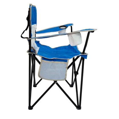 Katlanır Kamp Piknik Sandalyesi - Madfox Harbor - Bardaklıklı - Mavi - 547285 - Taşıma Çantalı