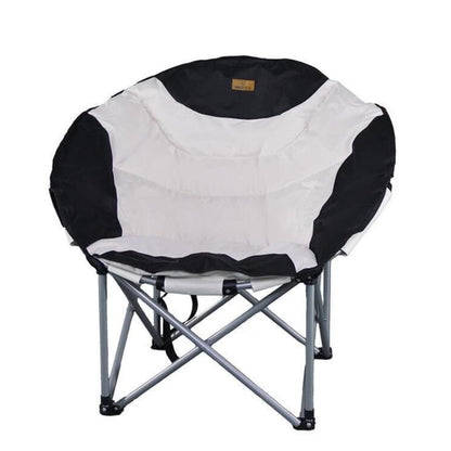 Katlanır Kamp Piknik Sandalyesi - Madfox Moonchair Deluxe - Siyah/Gri - 547212 - Taşıma Çantalı