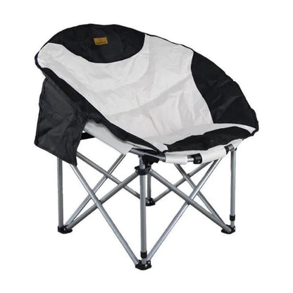 Katlanır Kamp Piknik Sandalyesi - Madfox Moonchair Deluxe - Siyah/Gri - 547212