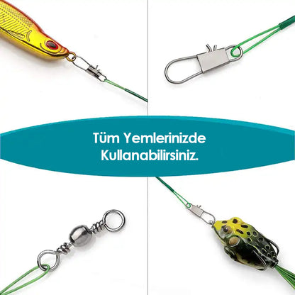 Klipsli Fırdöndülü Çelik Tel 72'li Kartela Set - Savex