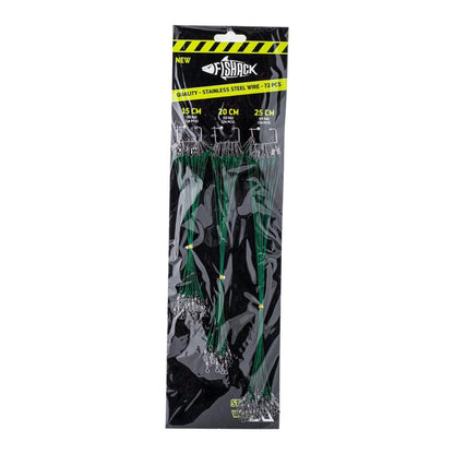 Klipsli Fırdöndülü Çelik Tel - Fishack WireX - 72'li Kartela Set
