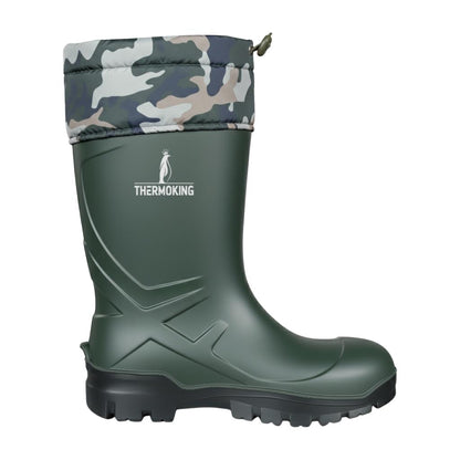 Konçlu PU Kısa Avcı Çizmesi - Su Geçirmez - Kaymaz Taban - Thermoking - Balıkçı Çiftçi Çizme