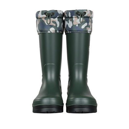 Konçlu PU Uzun Avcı Çizmesi - Su Geçirmez - Kaymaz Taban - Thermoking - Balıkçı Çiftçi Çizme