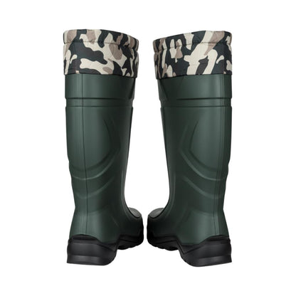 Konçlu PU Uzun Avcı Çizmesi - Su Geçirmez - Kaymaz Taban - Thermoking - Balıkçı Çiftçi Çizme