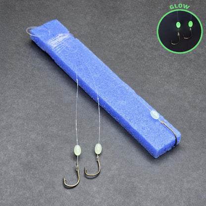 Köstek Hazır Takım - Fishack - Üç İğneli - Glow Boncuklu - 2'li