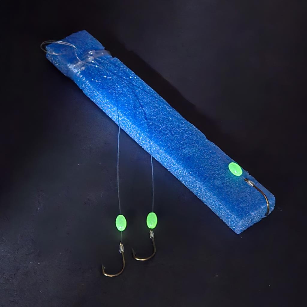 Köstek Hazır Takım - Fishack - Üç İğneli - Glow Boncuklu - 2'li