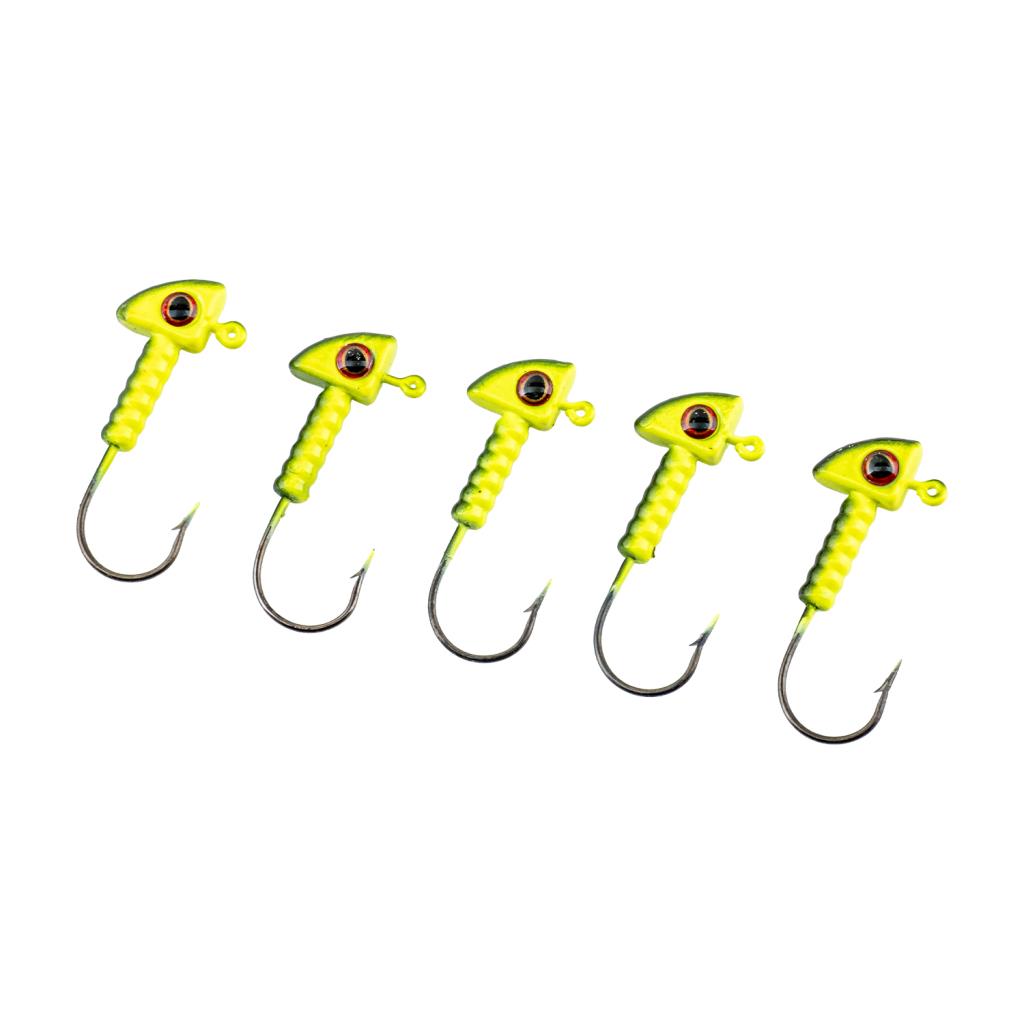 Kurşunlu Jighead Zoka - 6g - Fishack - Yeşil Siyah (XHA06) - 5 Adet