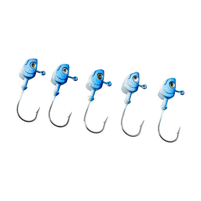 Kurşunlu Jighead Zoka - 8g - Fishack - Mavi Beyaz (XHA11) - 5 Adet