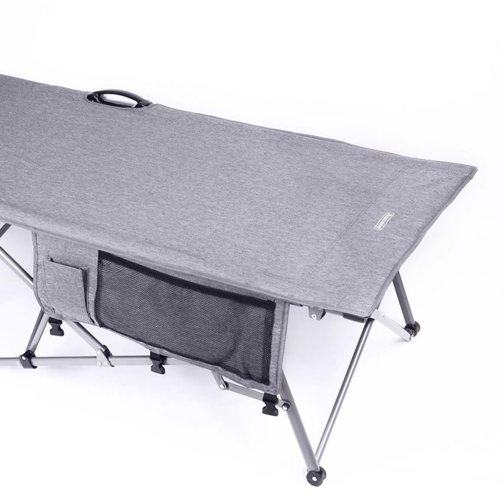 Letto Katlanabilir Kamp Yatağı & Kampet - Orcamp -Cepli - Gri - OUT-2361