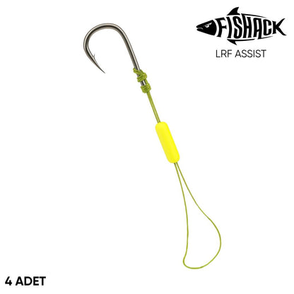 LRF Assist İğne - İpli LRF Hırsız İğnesi - Stoperli - 4 Adet - Fishack