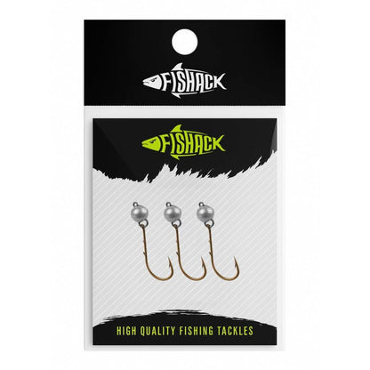 Mafsallı Jighead - Hareketli Kurşunlu İğne - Fishack - 2 Gram - 3'lü Paket