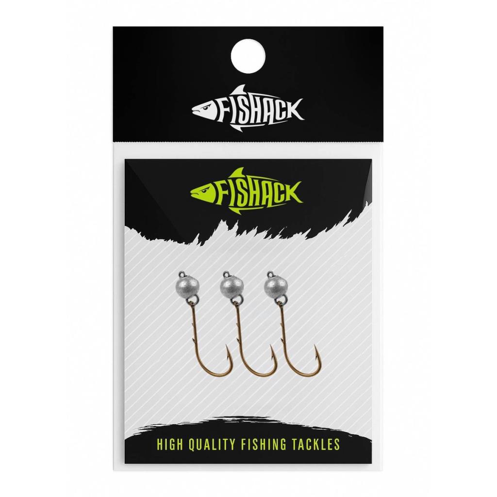 Mafsallı Jighead - Hareketli Kurşunlu İğne - Fishack - 2 Gram - 3'lü Paket