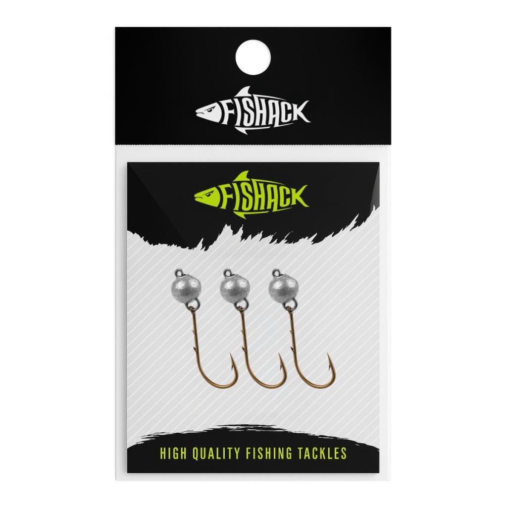 Mafsallı Jighead - Hareketli Kurşunlu İğne - Fishack - 3 Gram - 3'lü Paket