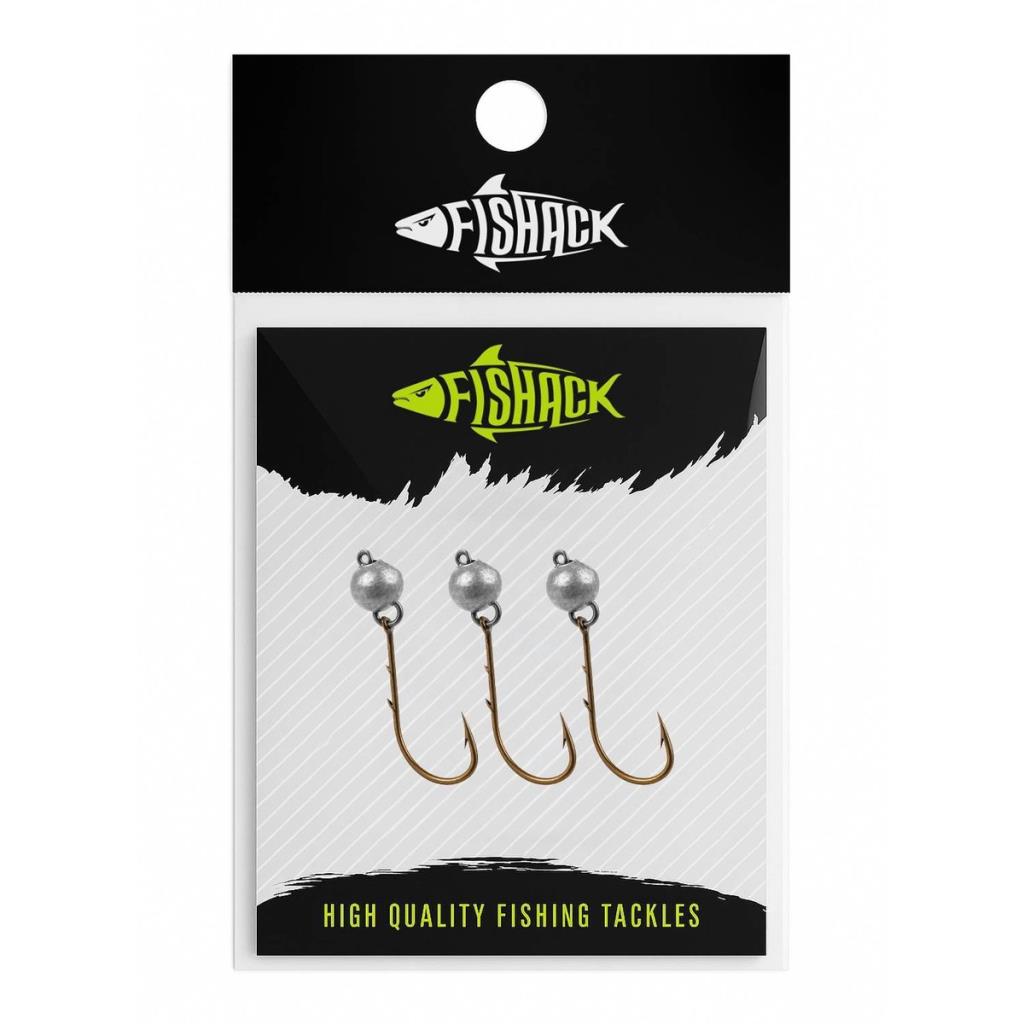Mafsallı Jighead - Hareketli Kurşunlu İğne - Fishack - 5 Gram - 3'lü Paket