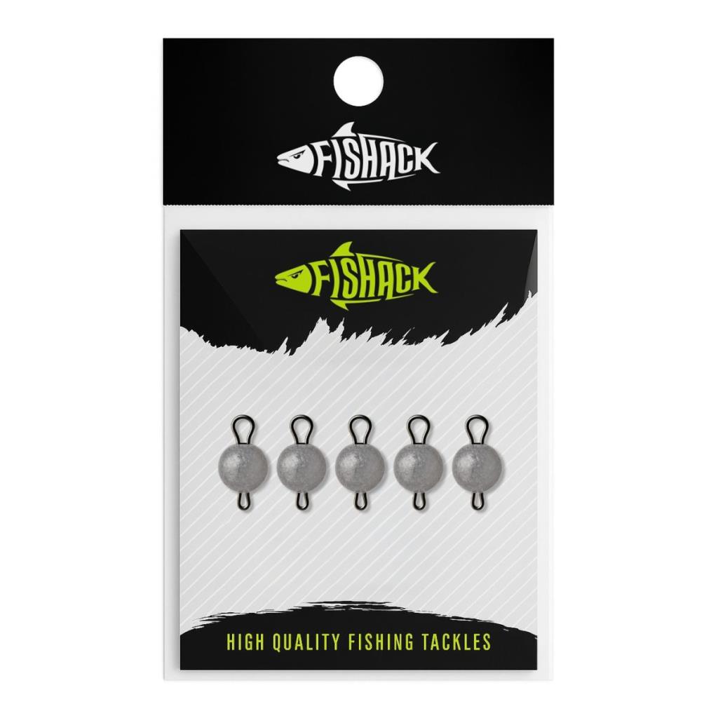 Mafsallı Kurşun - Hareketli İğne Kurşunu - Fishack - 3 Gram - 5'li Paket