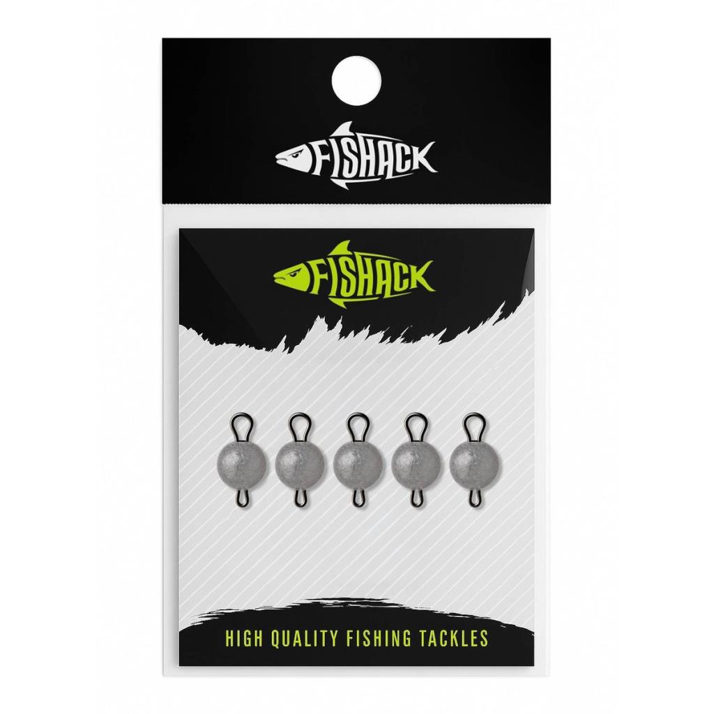 Mafsallı Kurşun - Hareketli İğne Kurşunu - Fishack - 5 Gram - 5'li Paket