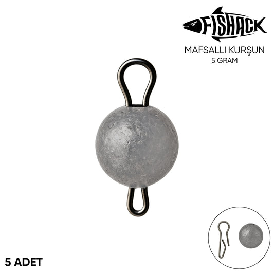 Mafsallı Kurşun - Hareketli İğne Kurşunu - Metal - 5'li Paket - 5 Gram